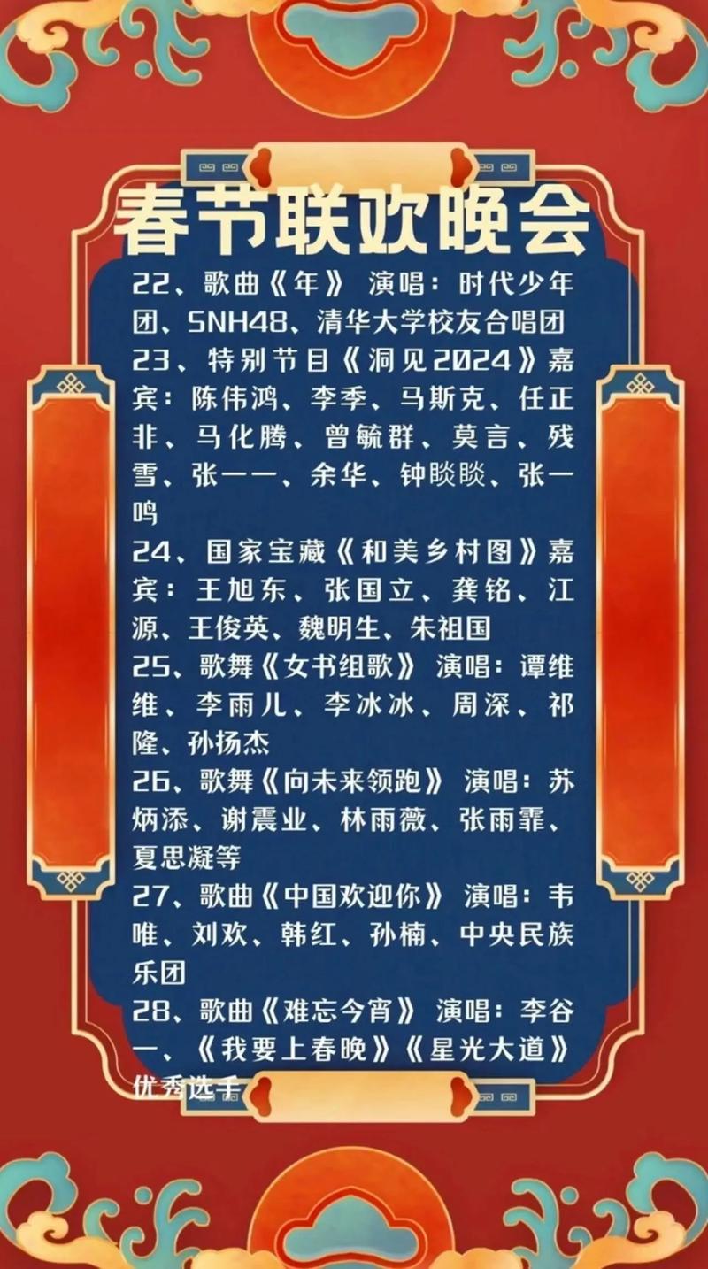 （央视端午晚会2025节目单表）